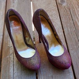 Bakers Iridescent Heels 💗💜💙